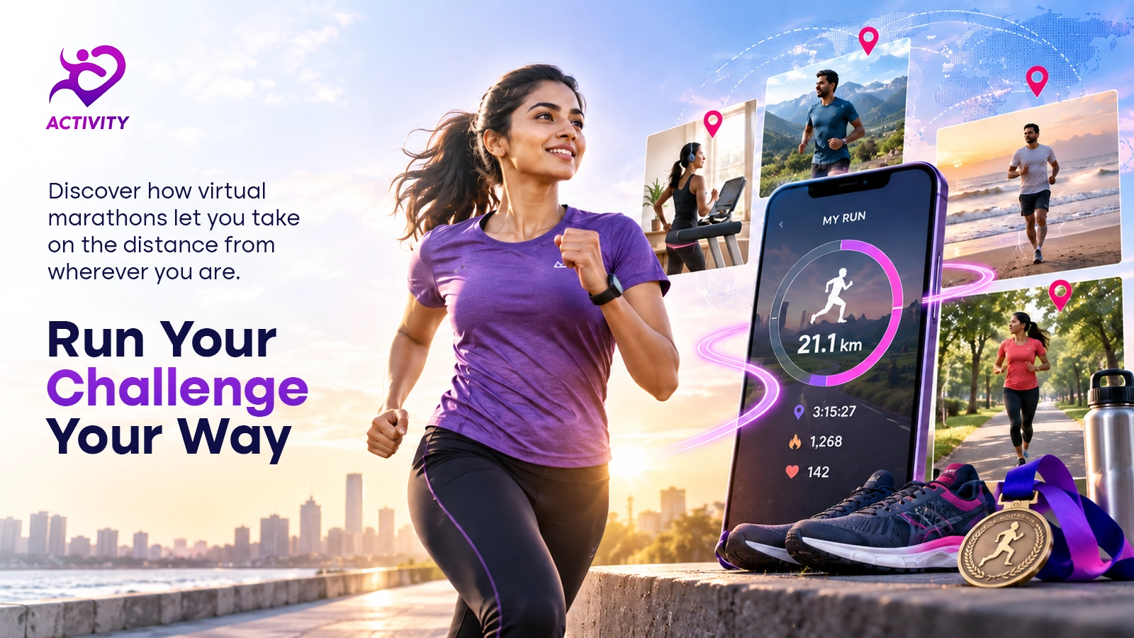 What is a Virtual Marathon and How a Virtual Fitness Partner Helps